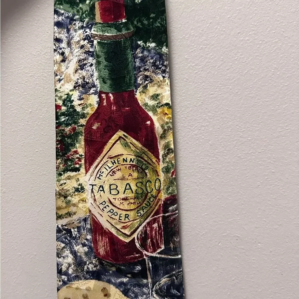 Tabasco silk tie